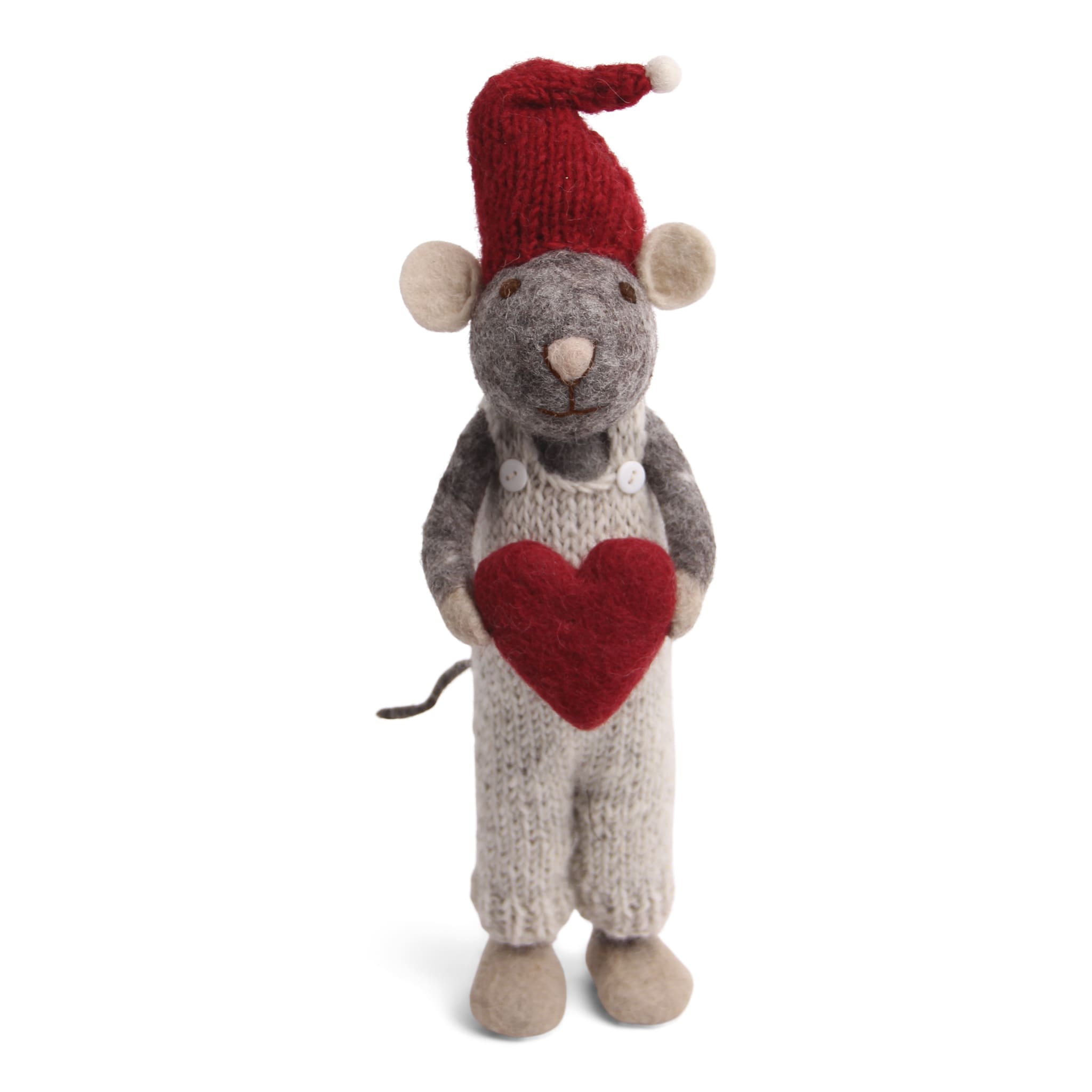 Grey Mouse + Heart