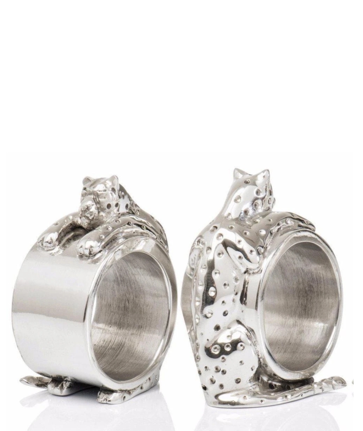 Diana Carmichael Cheetah Design Napkin Ring set