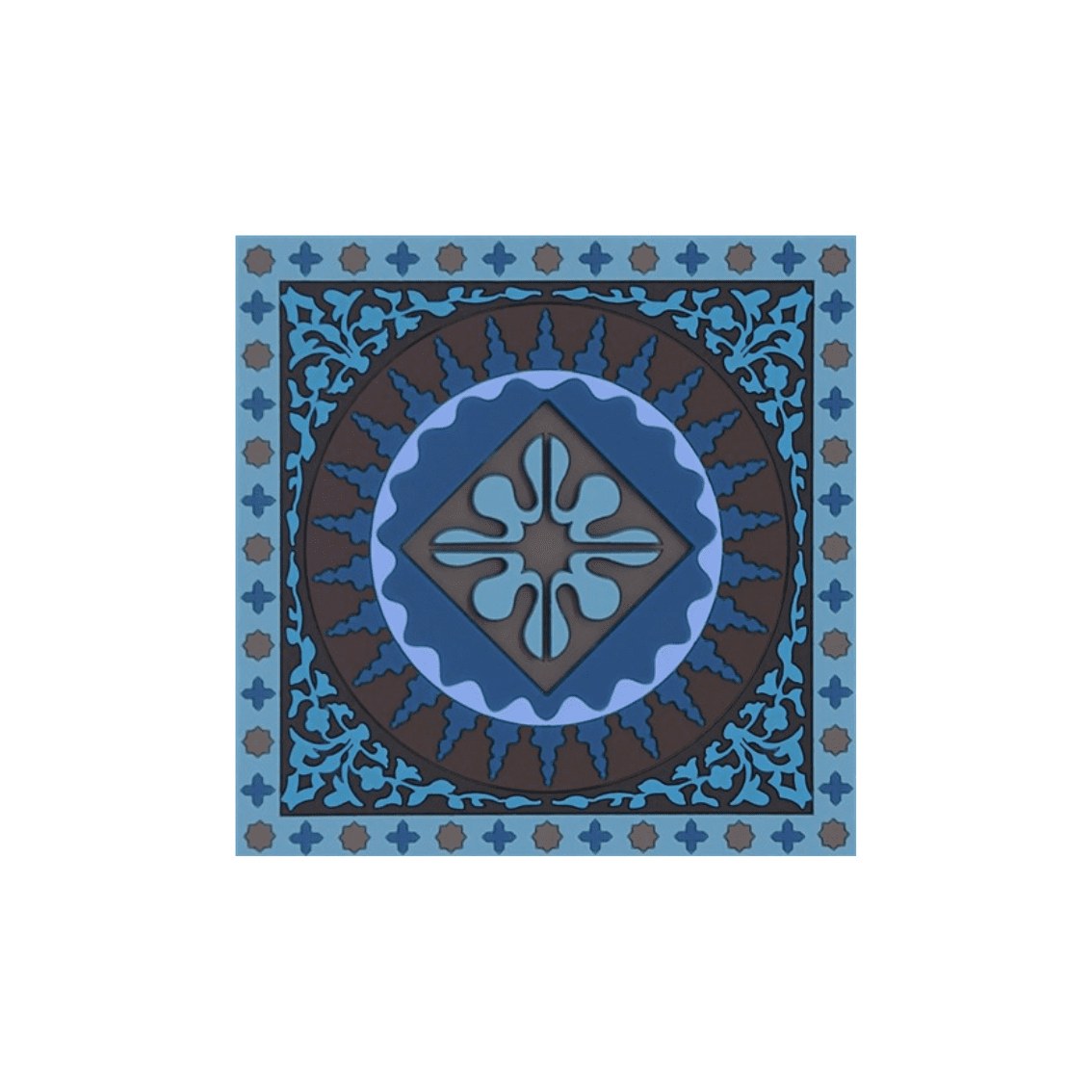 Images d’ Orient Mosaic Blue Coaster