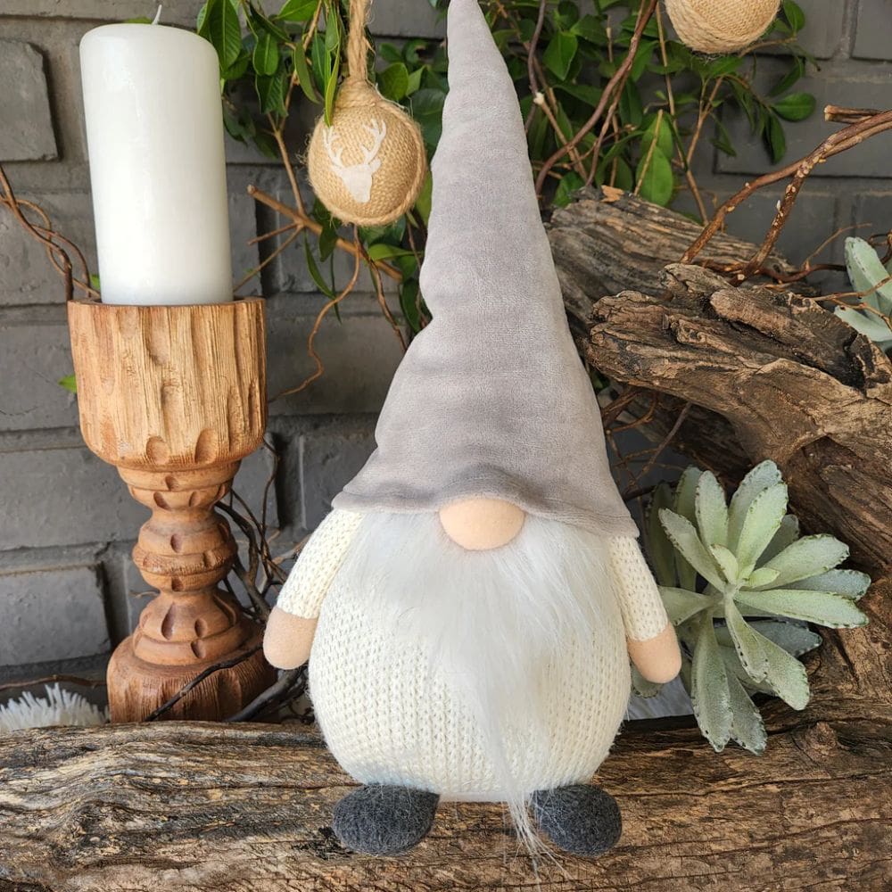 Soft Pastel Grey Nordic Gnome