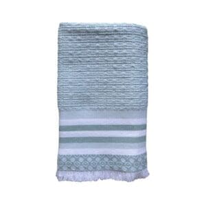African Jaquard Danakil Hand Towel Icy Blue