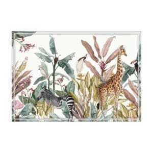Vinyl Placemats - Set of 4 - African Jungle