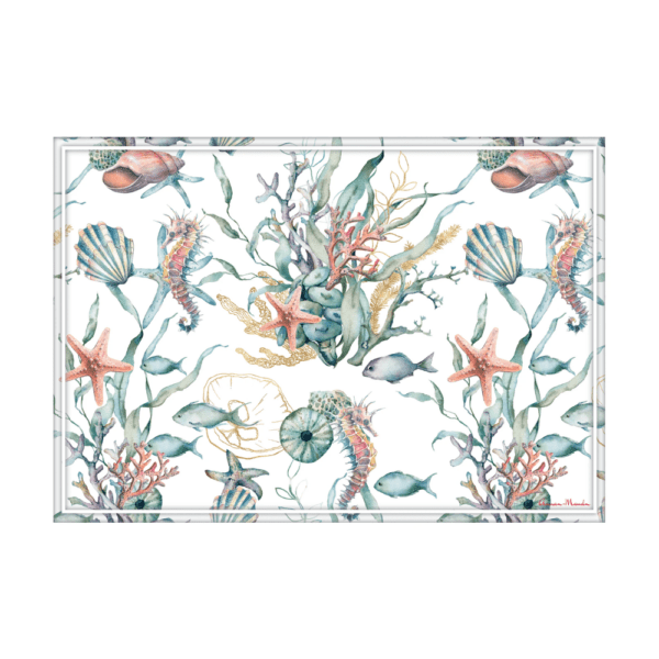 Anna-Maud Vinyl Placemats Under The Sea Four